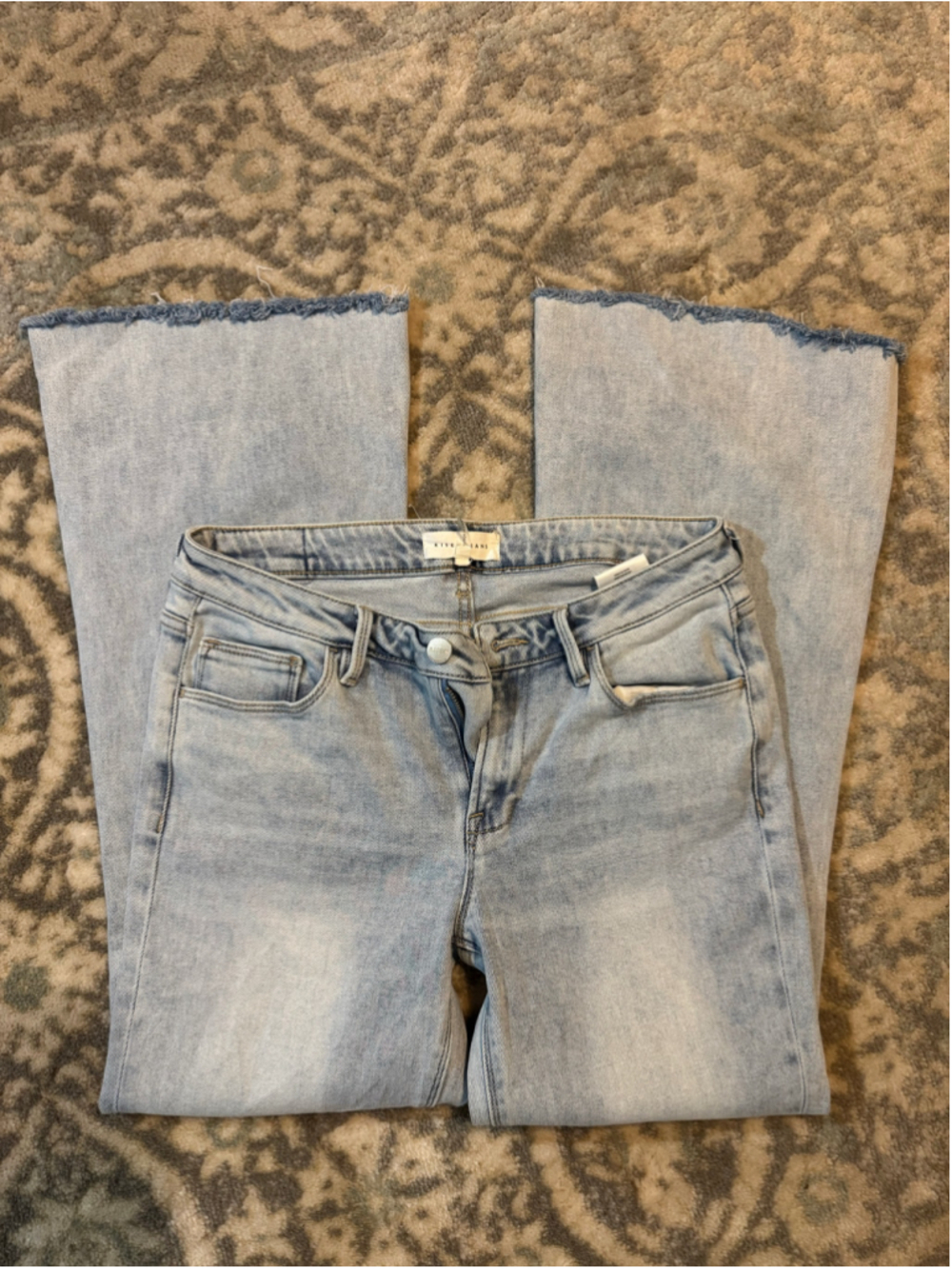 Women's Risen Flare Jeans Light Blue Size 29